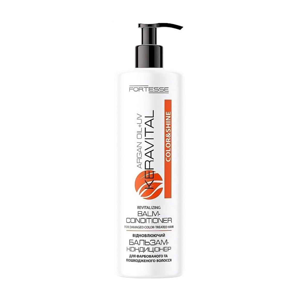 Бальзам-кондиціонер Fortesse Professional Color &amp; Shine KeraVital Revitalizing Balm-Conditioner для фарбованого та пошкодженого волосся, 400 мл